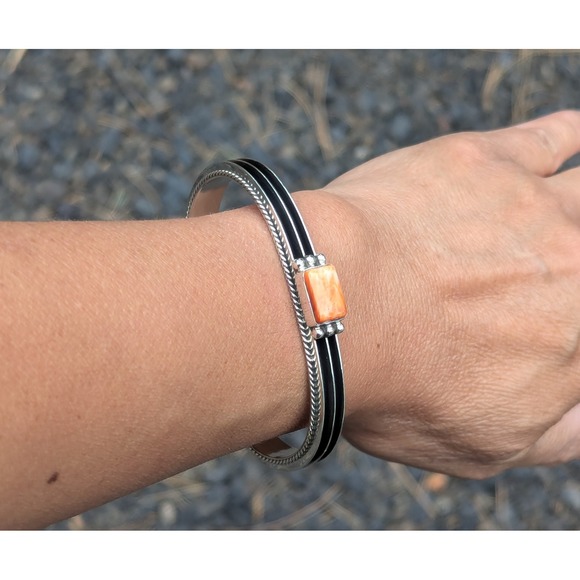 Native American Bracelet Handmade and Signed Navajo Jewelry‎ size 7 *** - Picture 8 of 11